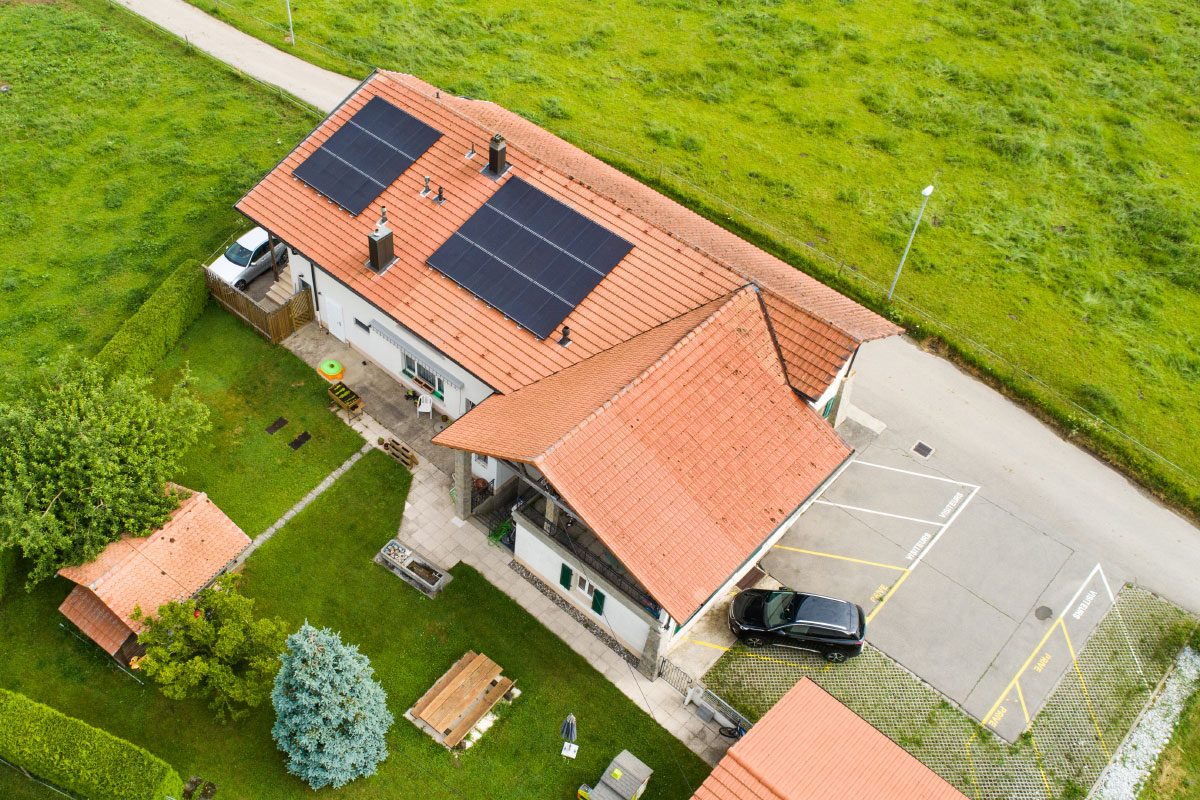 Installation photovoltaïque ajoutée - Swissolaire