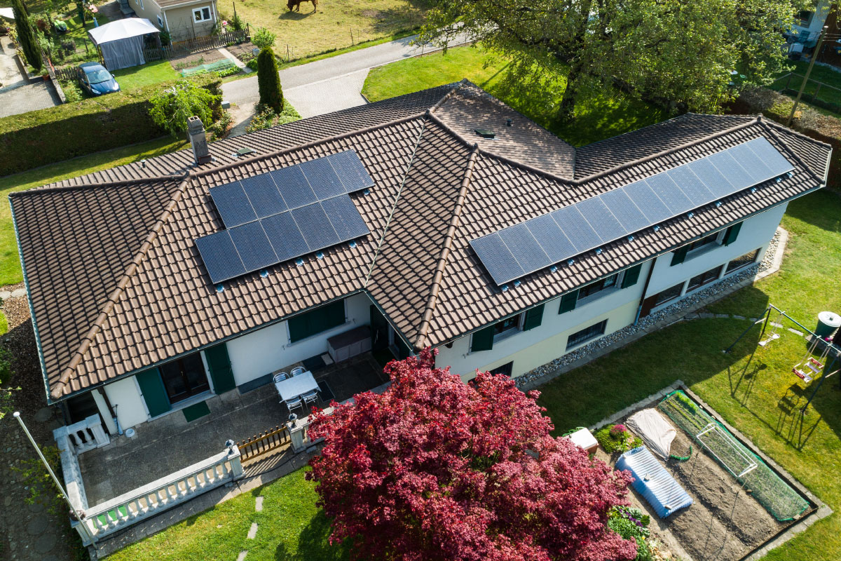 Installation photovoltaïque ajoutée - Swissolaire