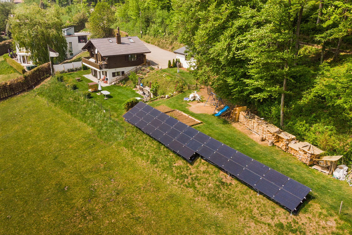 Installation photovoltaïque au sol - Swissolaire